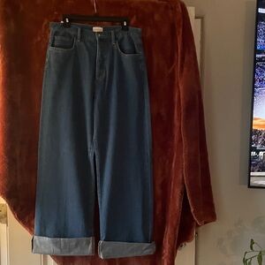 Favorite Daughter Dark Blue Flare Jeans